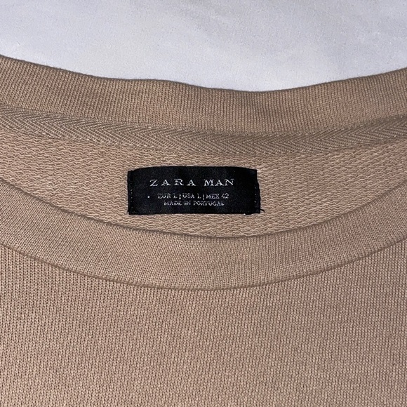 ZARA Streetwise (YEEZY)  Oversized Tan T-Shirt - Picture 4 of 5